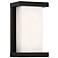 WAC Case 9" High Modern Black LED Outdoor Wall Light