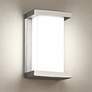 1_WAC Case 9" High Modern Black LED Outdoor Wall Light