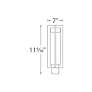 Thumbnail3 of WAC Chamber 20" High Black LED Outdoor Post Light more views
