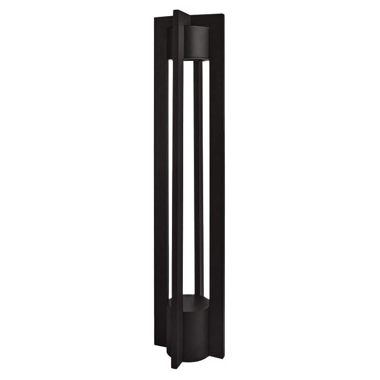 Image 1 WAC Chamber 30" High Black LED Bollard Landscape Light
