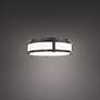 2_WAC Constantine 14" Wide Black LED Drum Ceiling Light more views