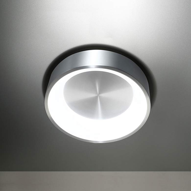Image 1 WAC Corso 18" Wide Brushed Aluminum LED Ceiling Light