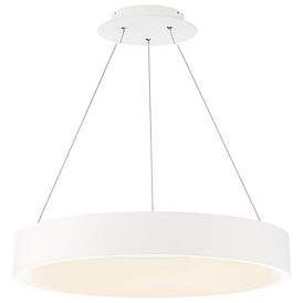 Image1 of WAC Corso 31 1/2" Wide White Metal LED Ring Pendant Light