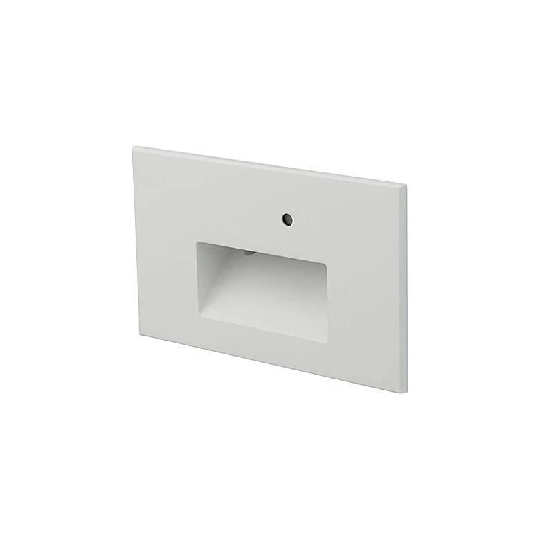 Image 1 WAC Davis 5" Wide White LED Step Light with Photocell