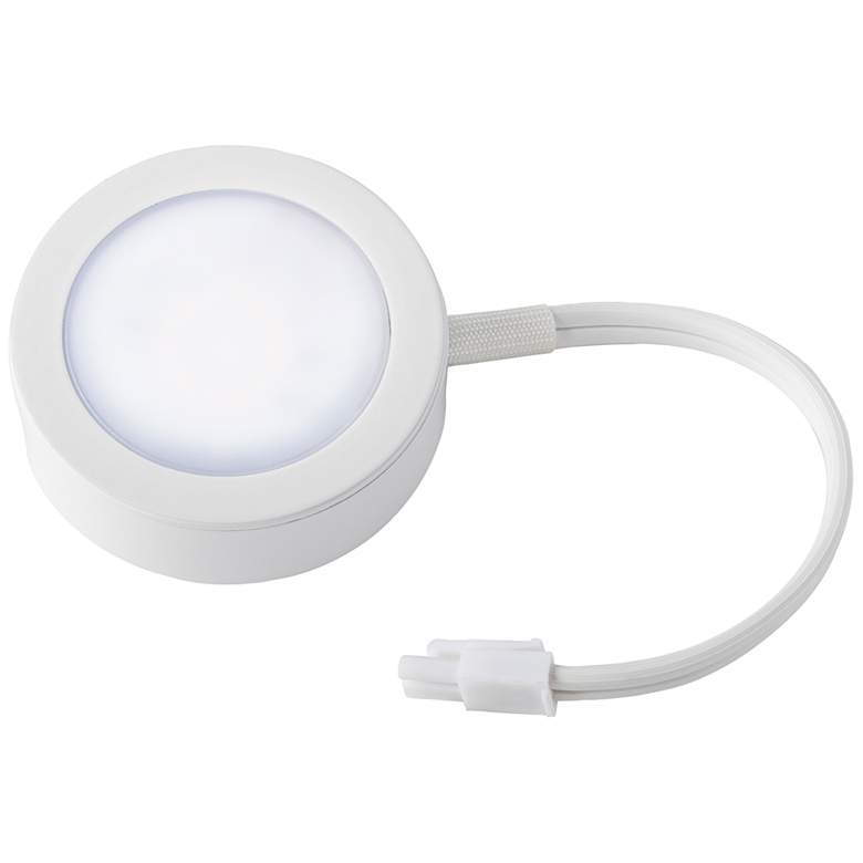 Image 1 WAC Dialo 2.75" Wide White 3-CCT LED Puck Light