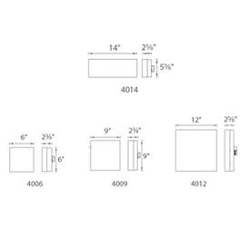 Image5 of WAC Dice 14" Wide Brushed Nickel Flush Mount LED Ceiling Light more views