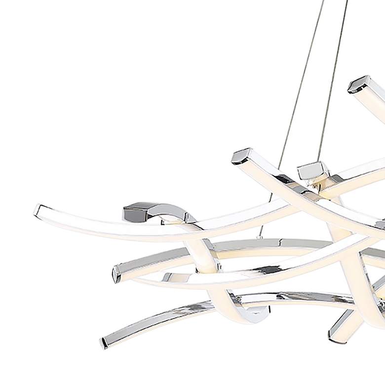 Image 3 WAC Divergence 43 3/4" Wide 9-Light Chrome Modern Chandelier more views