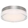 1_WAC Dot 6 1/4"W Stainless Steel LED Outdoor Ceiling Light