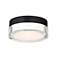 WAC Dot 6" Wide Black 2700K LED Outdoor Ceiling Light