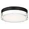 WAC Dot 9" Wide Black 3000K LED Outdoor Ceiling Light