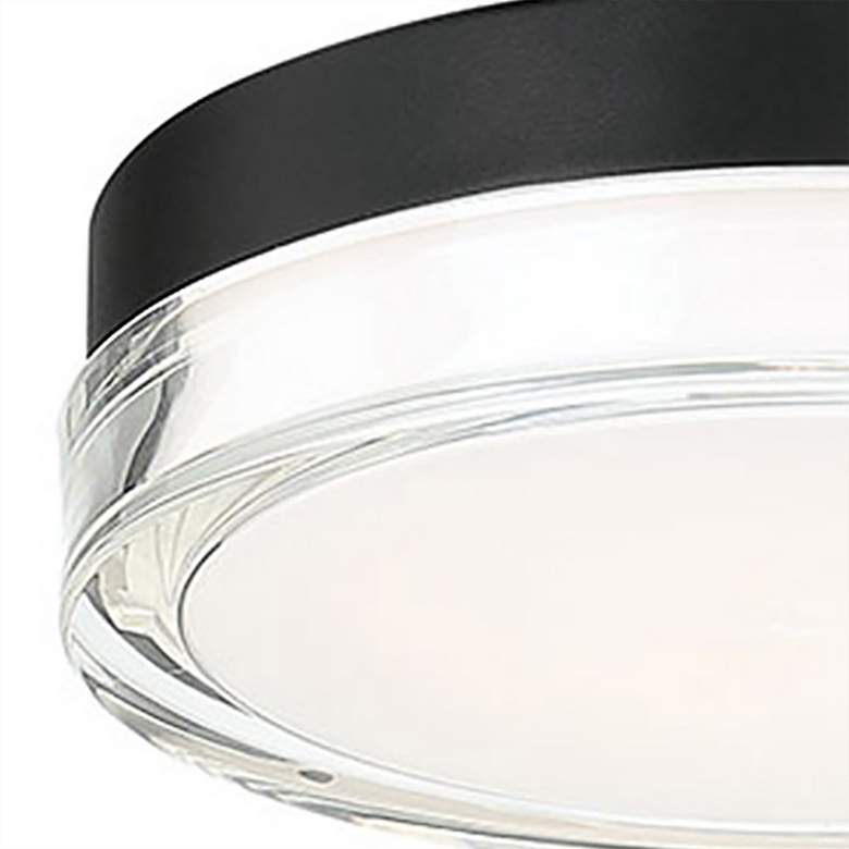 Image 3 WAC Dot 9" Wide Black 3000K LED Outdoor Ceiling Light more views