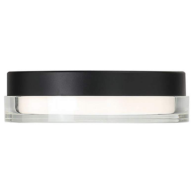 Image 4 WAC Dot 9" Wide Black 3000K LED Outdoor Ceiling Light more views