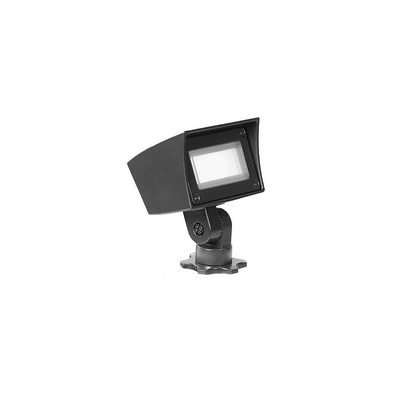 Image 1 WAC Dual CCT 4 1/2" High Black 12V LED Mini Flood Light