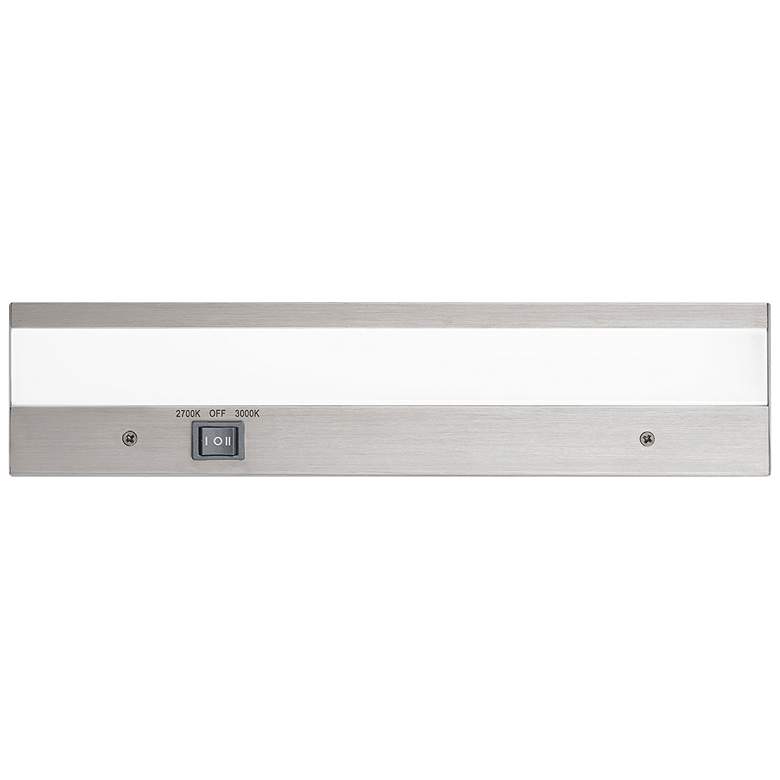 Image 1 WAC DUO 12" Wide Brushed Aluminum LED Under Cabinet Light
