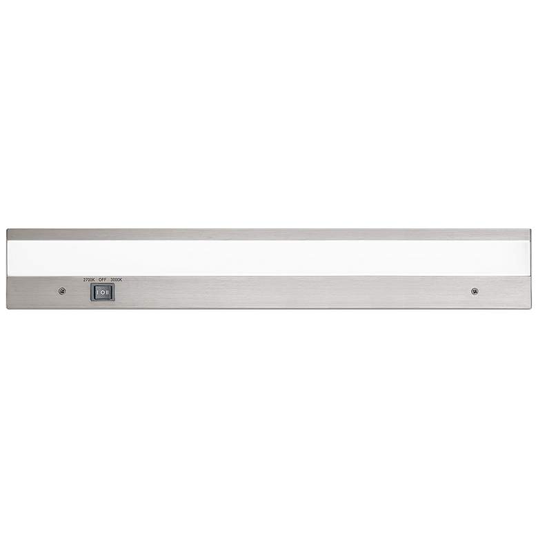 Image 1 WAC DUO 18" Wide Brushed Aluminum LED Under Cabinet Light