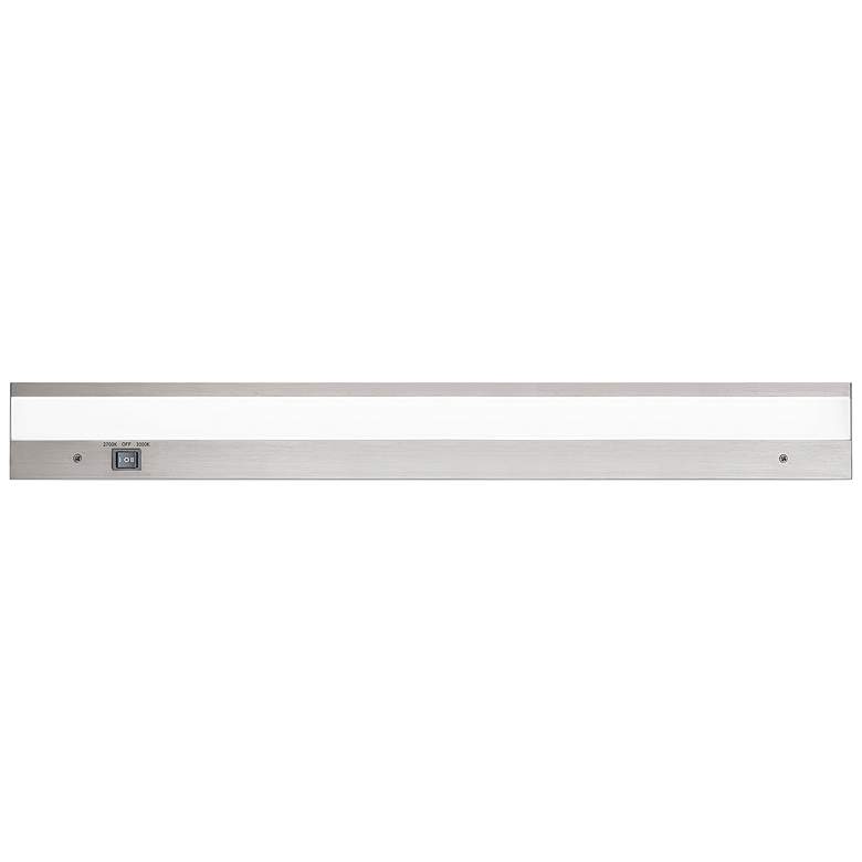 Image 1 WAC DUO 24" Wide Brushed Aluminum LED Under Cabinet Light