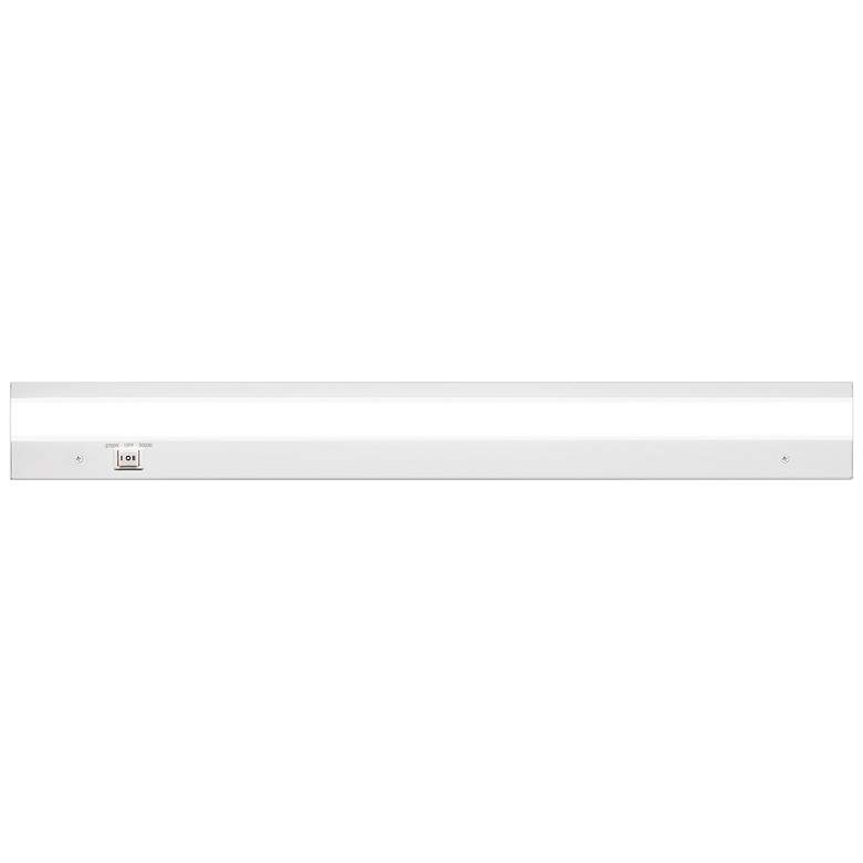 Image 1 WAC DUO 24" Wide White Finish LED Under Cabinet Light