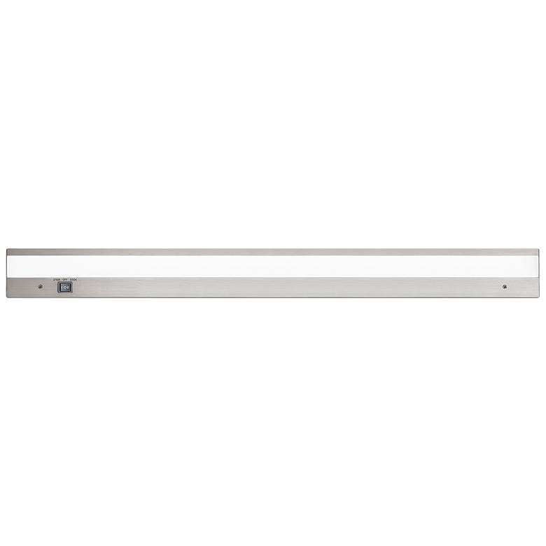 Image 1 WAC DUO 30" Wide Brushed Aluminum LED Under Cabinet Light