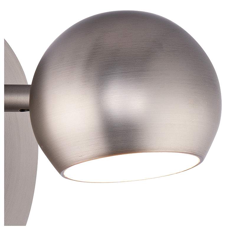 Image 3 WAC Duplex 5 1/4" High Brushed Nickel USB LED Wall Sconce more views