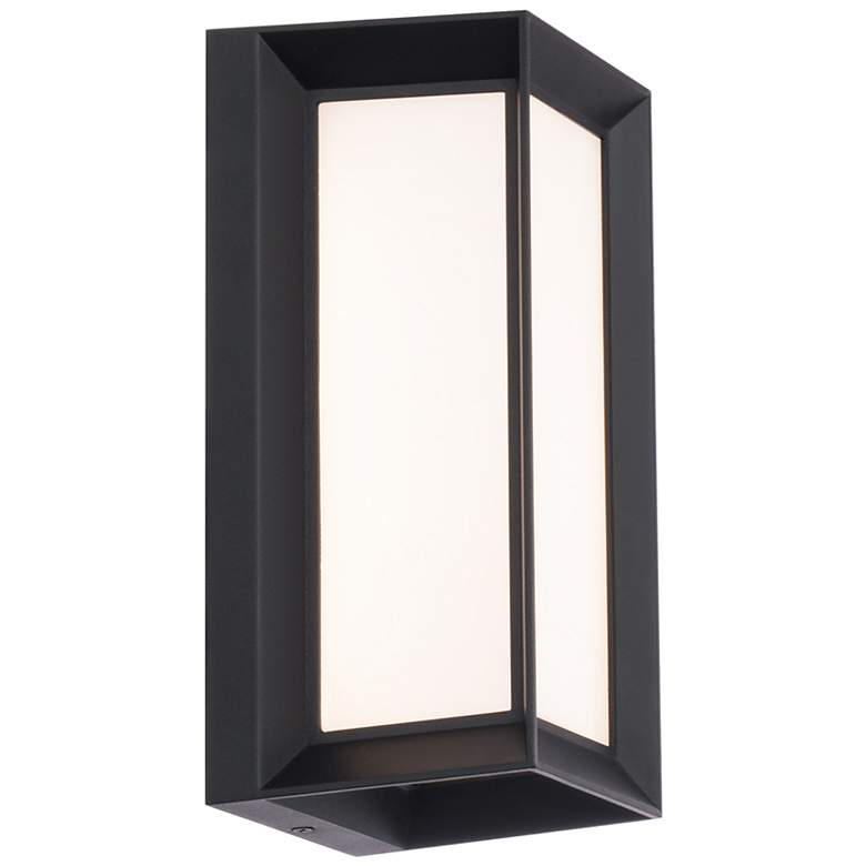 Image 3 WAC dweLED Argo 10 1/2" High Black LED Outdoor Wall Light