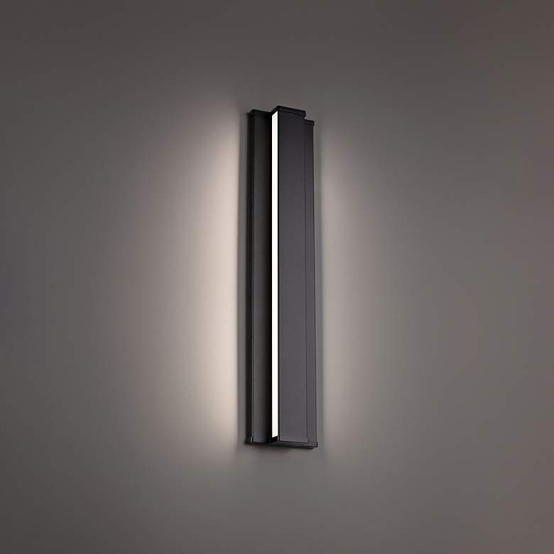 Image 5 WAC dweLED Revels 24" High Black LED Outdoor Wall Light more views
