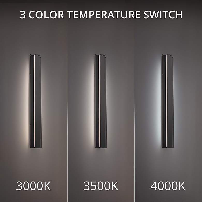 Image 4 WAC dweLED Revels 36" High Black LED Outdoor Wall Light more views
