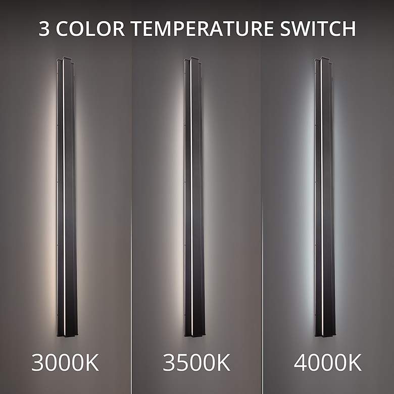 Image 4 WAC dweLED Revels 72" High Black LED Outdoor Wall Light more views