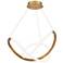 WAC dweLED Solo 22 1/2" Wide Aged Brass LED Pendant Light