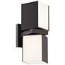 3_WAC dweLED Vaiation 12 1/2"H Black LED Outdoor Wall Light