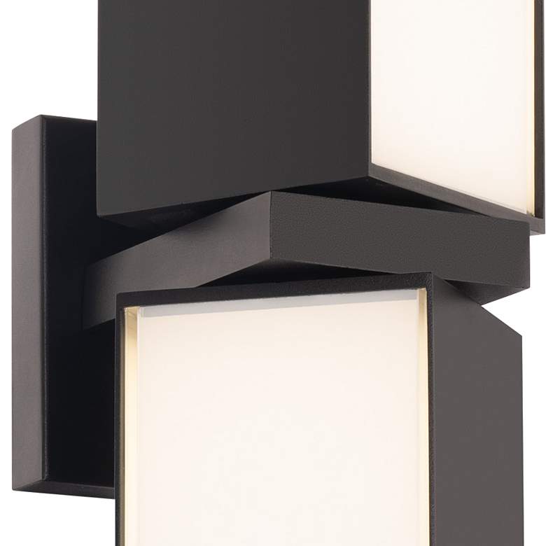 Image 4 WAC dweLED Vaiation 12 1/2"H Black LED Outdoor Wall Light more views