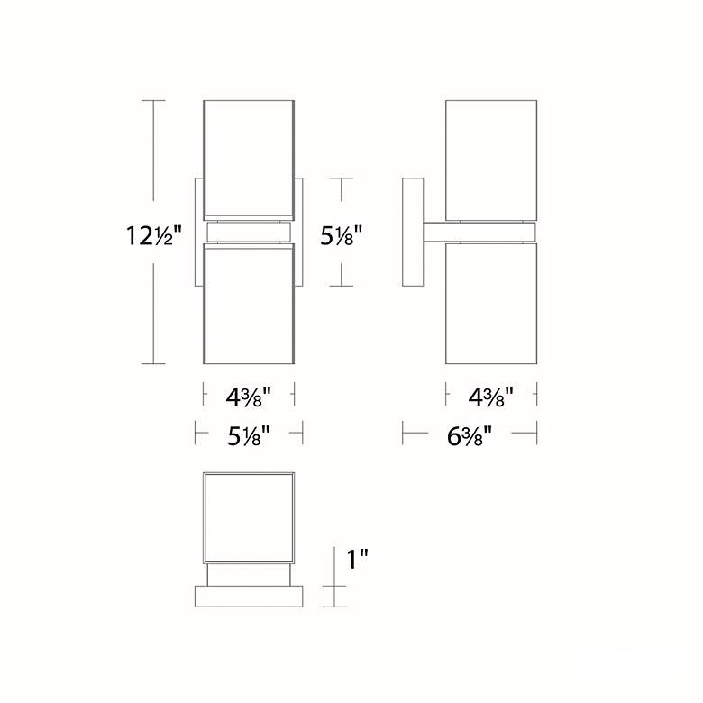 Image 7 WAC dweLED Vaiation 12 1/2"H Black LED Outdoor Wall Light more views