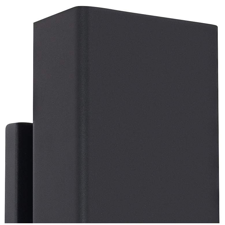 Image 3 WAC Edgey 10" High Black LED Outdoor Wall Light more views