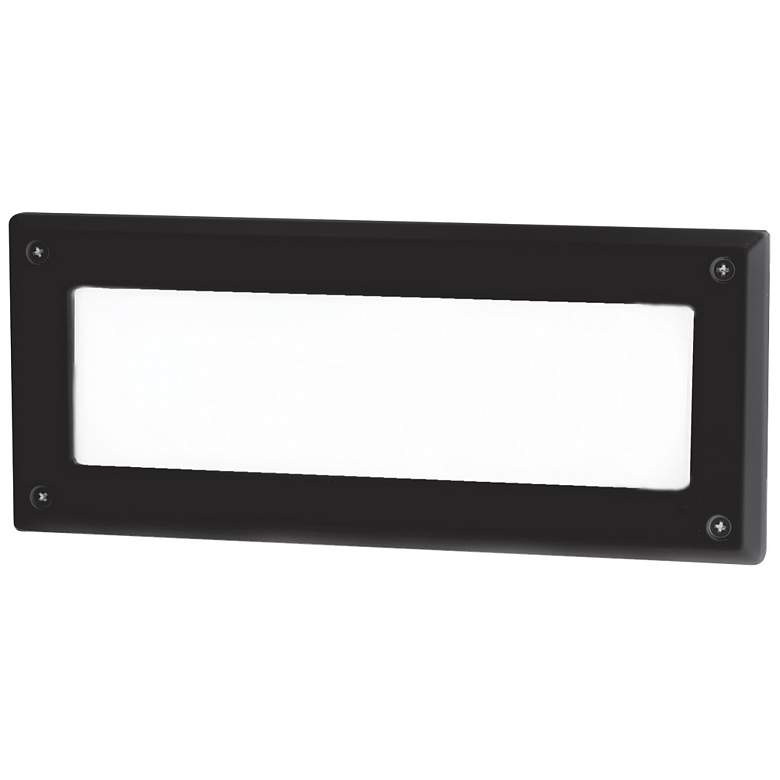 Image 1 WAC Endurance 9 1/2"W Architectural Black LED Brick Light