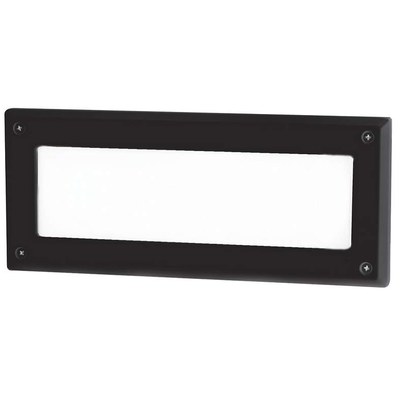 Image 1 WAC Endurance 9 1/2 inchW Architectural Black LED Brick Light