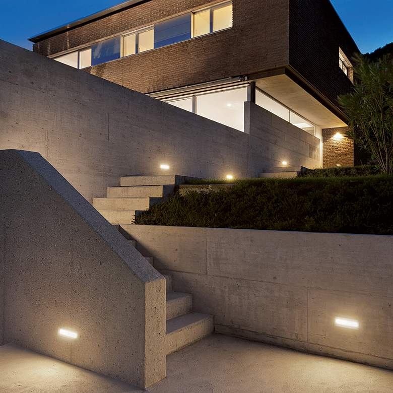 WAC Endurance 9 1/2 inchW Architectural Bronze LED Brick Light more views