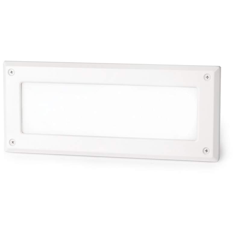 Image 1 WAC Endurance 9 1/2"W Architectural White LED Brick Light