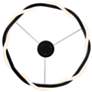 2_WAC Escapade 28" Wide Modern Black LED Pendant Ring Light