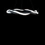 3_WAC Escapade 28" Wide Modern Black LED Pendant Ring Light more views