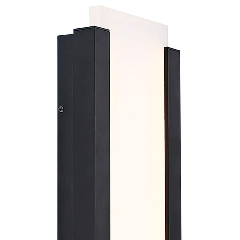 Image 2 WAC Fiction 20" High Black LED Outdoor Wall Light more views