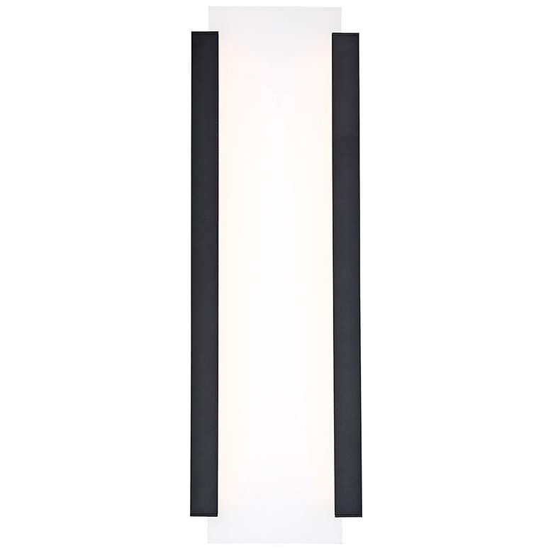 Image 3 WAC Fiction 20" High Black LED Outdoor Wall Light more views