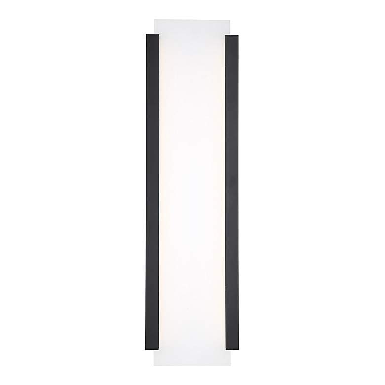 Image 2 WAC Fiction 26" High Black LED ADA Outdoor Wall Light more views