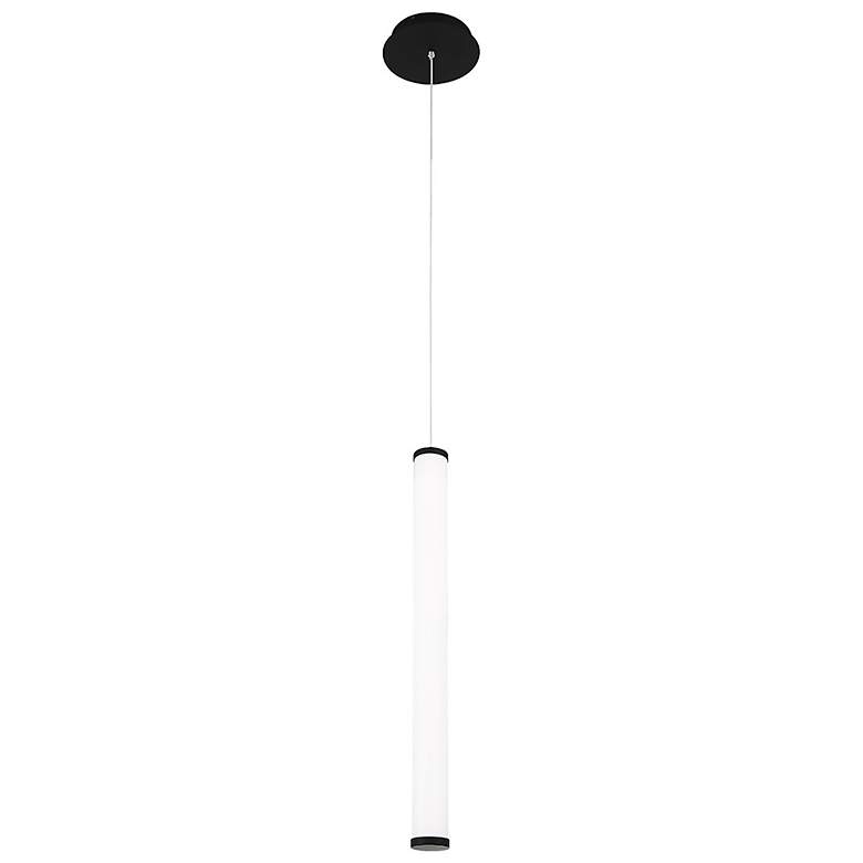 Image 1 WAC Flare 2 1/2" Wide Black LED Mini Pendant