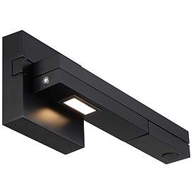 Image1 of WAC Flip 22" Wide Black Right Facing Plug-In Swing Arm Wall Light
