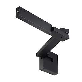 Image2 of WAC Flip 22" Wide Black Right Facing Plug-In Swing Arm Wall Light more views