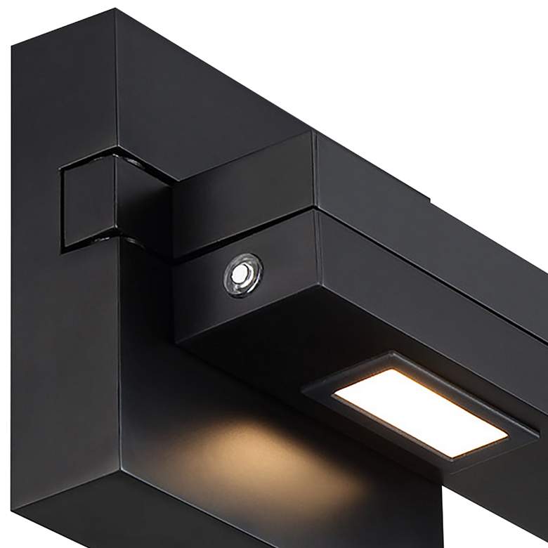 Image 2 WAC Flip 22" Wide Black Right Facing Plug-In Swing Arm Wall Light more views