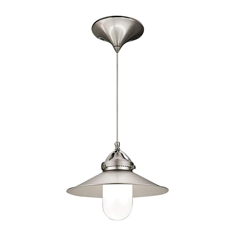 Image 1 WAC Freeport 9 1/2" Wide LED Brushed Nickel Mini Pendant