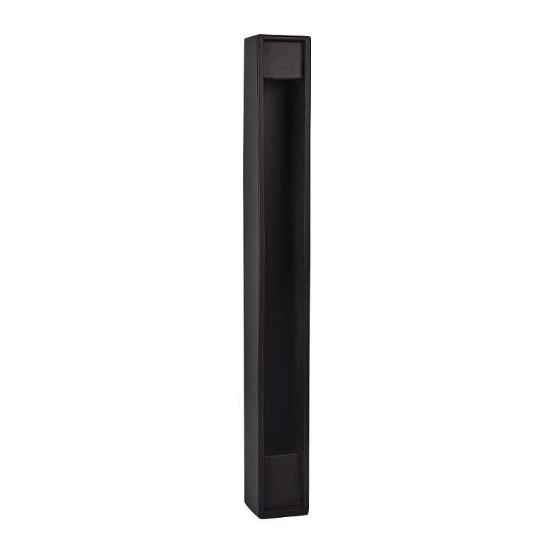 Image 1 WAC Gate 27 inch High Black 2700K LED Bollard Landscape Light