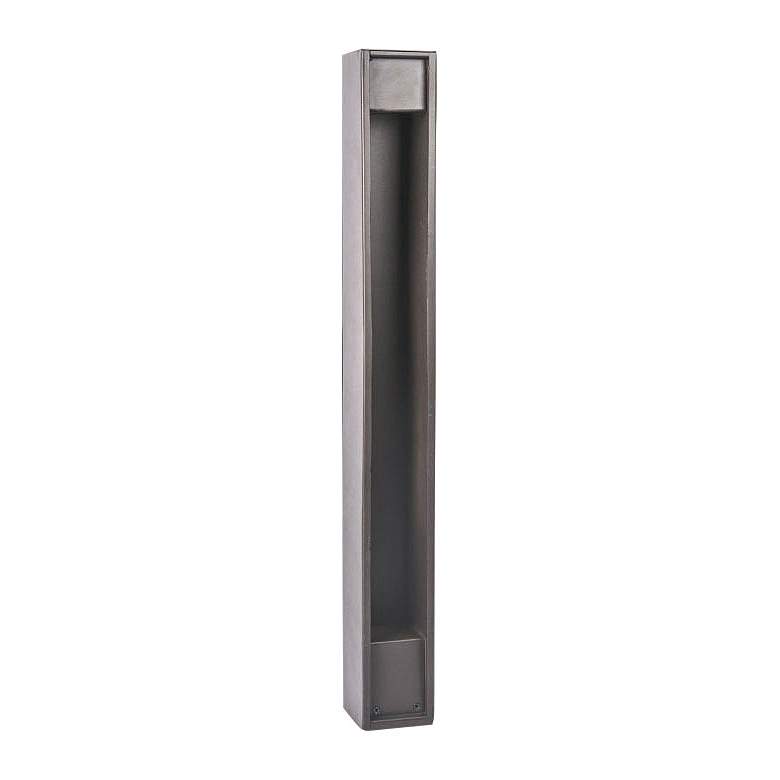 Image 1 WAC Gate 27" High Bronze 2700K LED Bollard Landscape Light