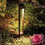 WAC Gate 27" High Bronze 2700K LED Bollard Landscape Light