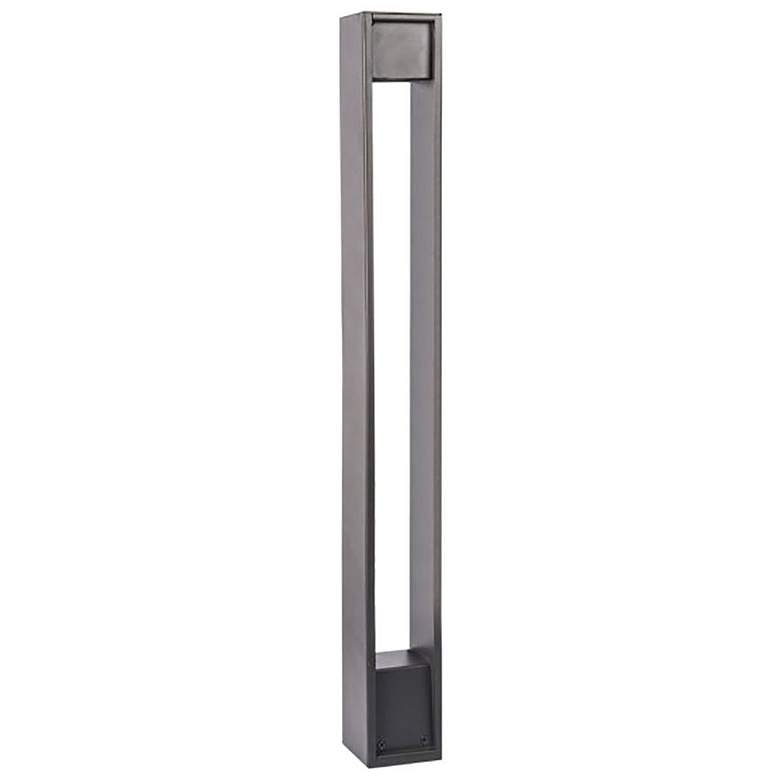 Image 2 WAC Gate 27" High Bronze 3000K LED Bollard Landscape Light more views